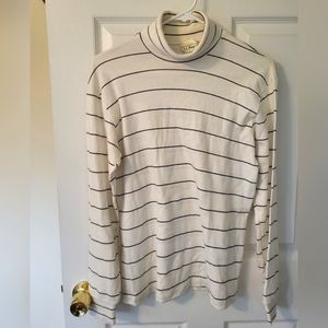LLBean Stripe turtle neck